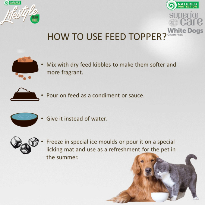 White Dogs complementary feed - soup for adult dogs of all breeds with salmon and tuna - 3