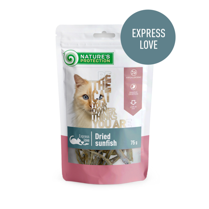 snacks for cats, dried sunfish - 1