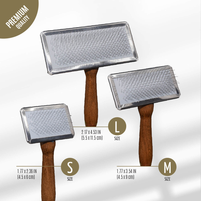 Brush with metal rim, teeth 11 mm - 6