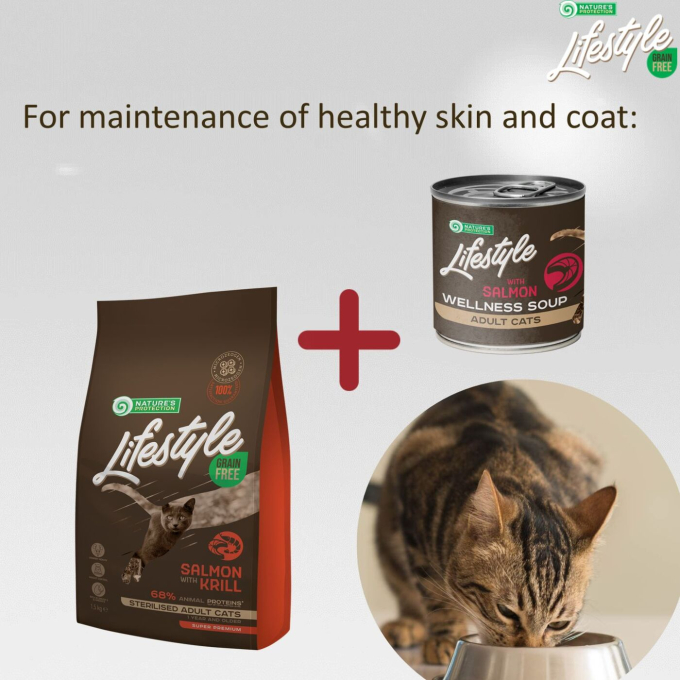 complementary feed - soup for sterilised adult cats with salmon - 5