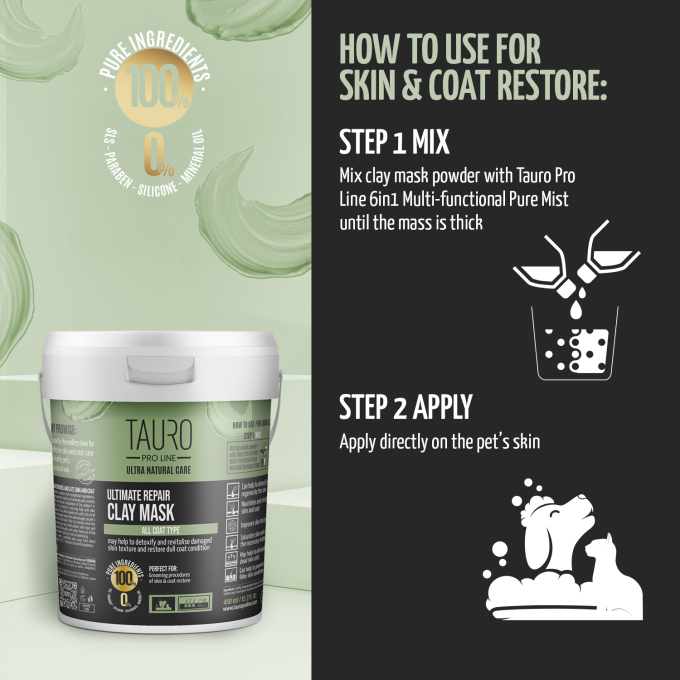 Ultra Natural Care Ultimate Repair Clay Mask for dogs and cats - 2