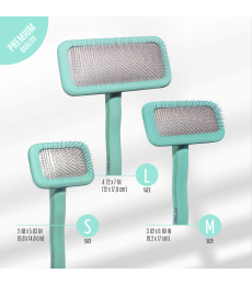 Brush wooden, rectangular shape, teeth 11 mm, mint