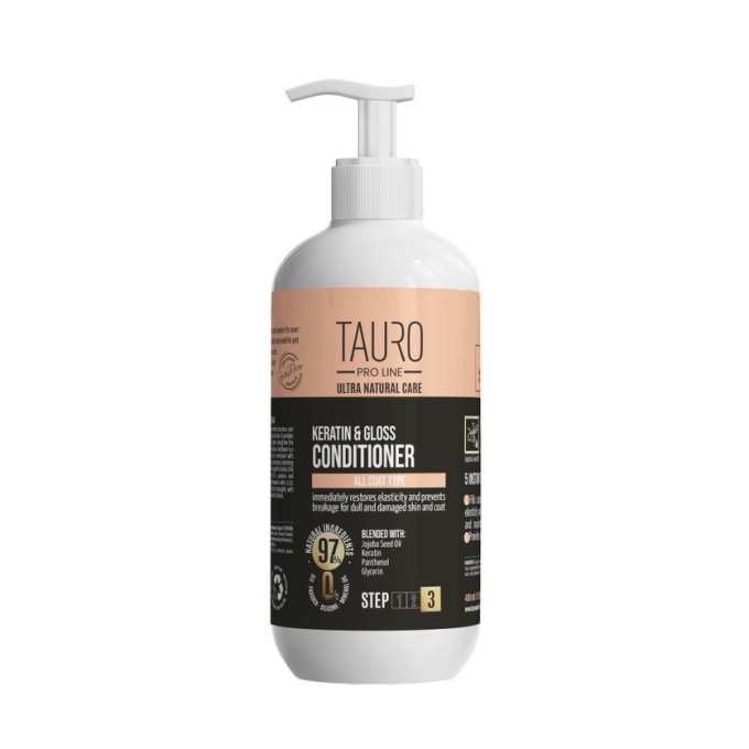 Après-shampoing Ultra Natural Care à la kératine pour le pelage des chiens et des chats - 0