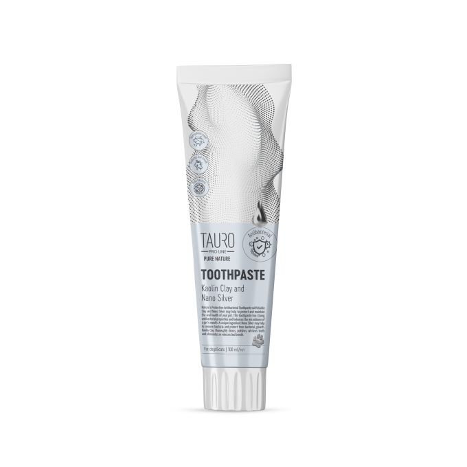 Pure Nature toothpaste with white clay (kaolin), zeolite and  silver nanoparticles for dogs and cats - 0
