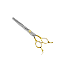 cutting scissors &quot;Perfection by Janita J. Plunge&quot;, thinning, 40 teeth, 440c stainless steel, golden color