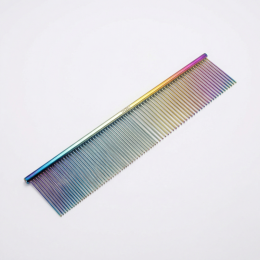 peine de doble densidad para el peinado del pelo, acero inoxidable