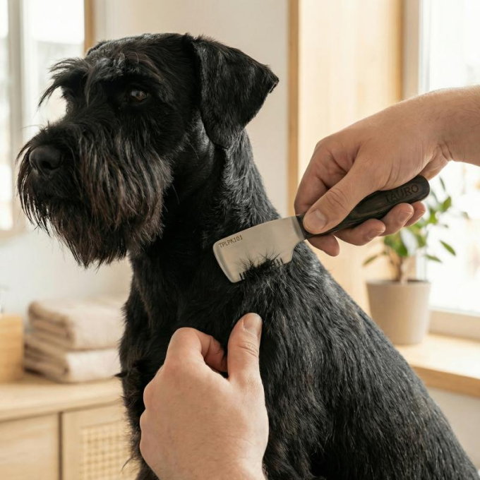 abisoliermesser mit grober Zahnung und Holzgriff - 10