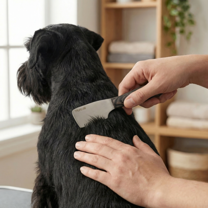 abisoliermesser mit grober Zahnung und Holzgriff - 7