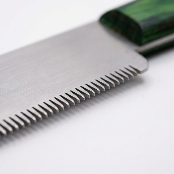 нож для зачистки с крупными зубьями и деревянной ручкой - 3