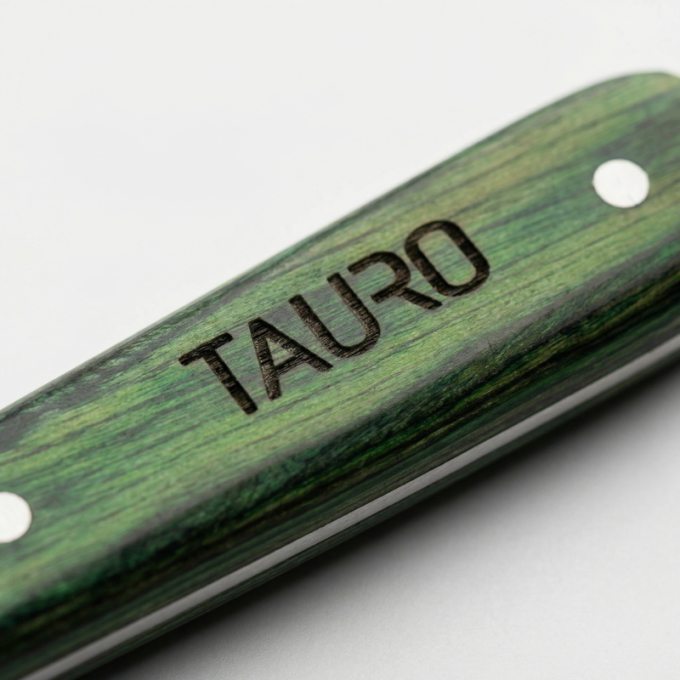 нож для зачистки с крупными зубьями и деревянной ручкой - 4