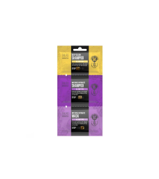 set de muestras de champú y mascarilla para el pelo y la piel de perros y gatos