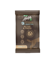 дополнительный беззерновой корм - закуски для собак младших возрастов с белой рыбой