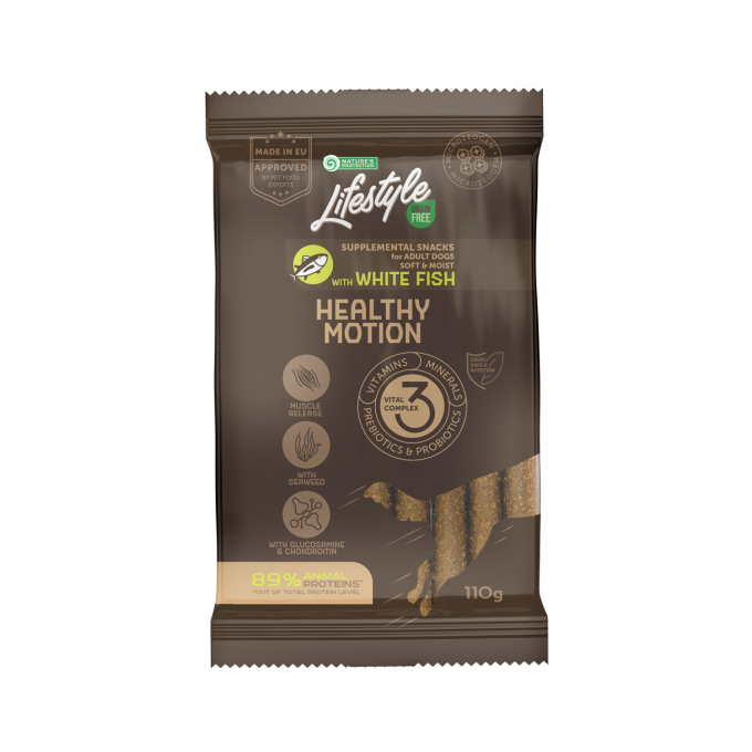 дополнительный беззерновой корм - снеки для взрослых собак с белой рыбой - 0