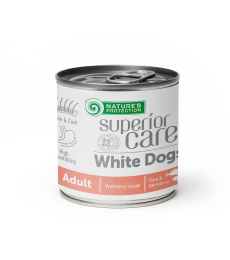 White Dogs Ergänzungsfuttermittel - Suppe für ausgewachsene Hunde aller Rassen mit Lachs und Thunfisch