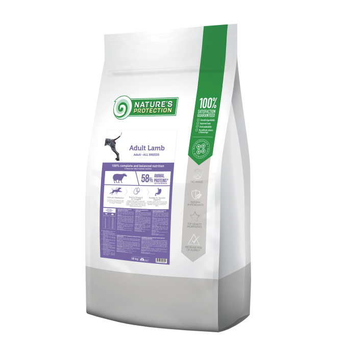 nourriture sèche pour chiens adultes de toutes races avec de l'agneau - 0