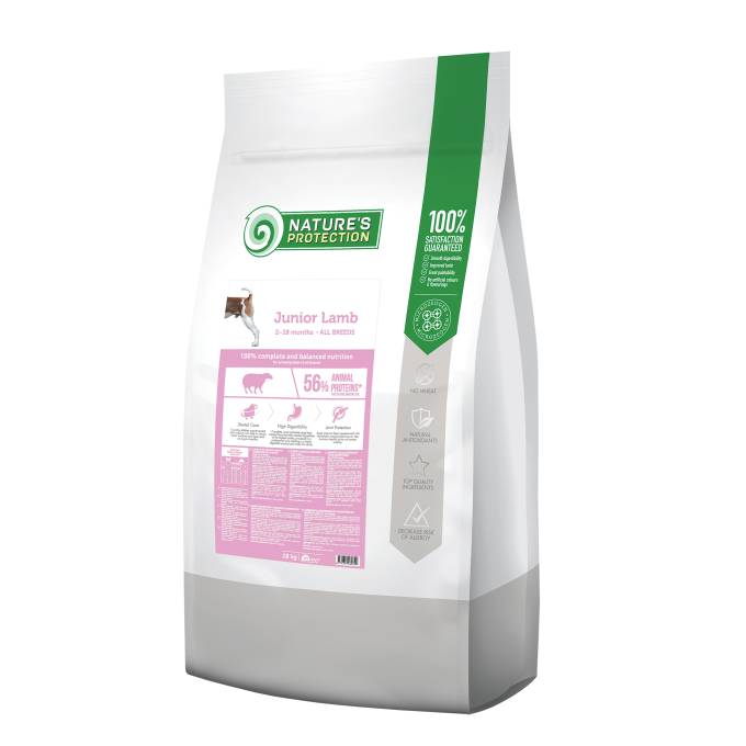 сухой корм для юниоров всех пород собак с ягненком - 0