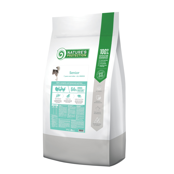 nourriture sèche pour chiens âgés de toutes races avec de la volaille - 0