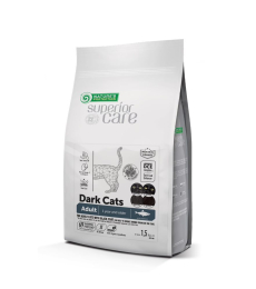 pienso seco sin cereales con arenque para gatos adultos de todas las razas con pelo oscuro