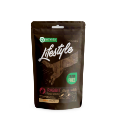 snack para perros dados blandos de conejo con semillas de chia