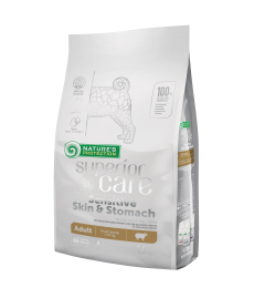 alimento seco para perros adultos de razas pequeñas con piel y estómago sensibles, con cordero