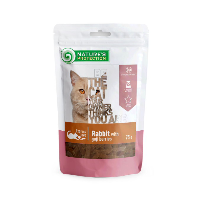 snack for cats with rabbit and goji berries - 0