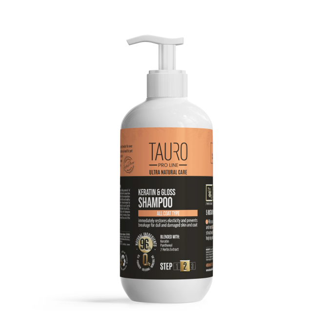Ultra Natural Care Shampoo mit Keratin für Hunde und Katzen Fell - 0