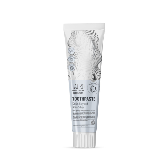 Dentifrice Pure Nature à l'argile blanche (kaolin), à la zéolite et aux nanoparticules d'argent pour chiens et chats - 0