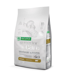 alimento seco para perros adultos de razas pequeñas y mini de pelo blanco, con cordero