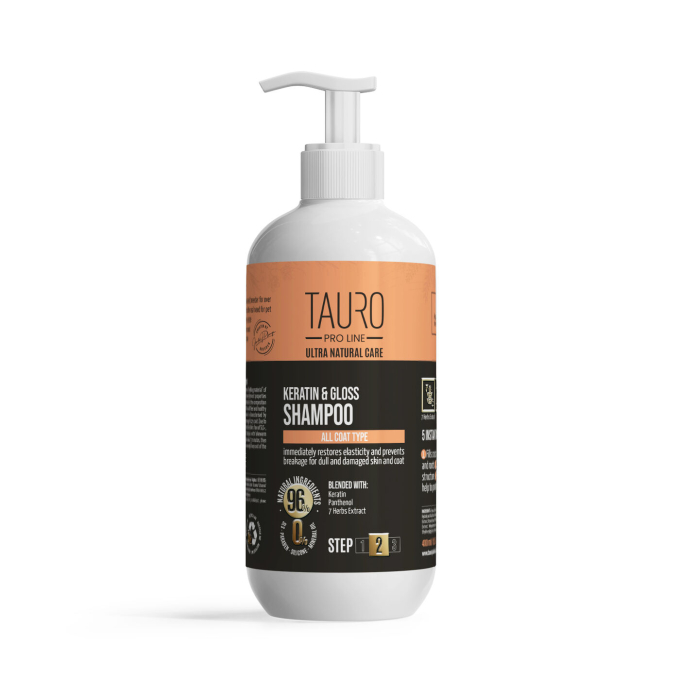 Шампунь Ultra Natural Care с кератином для шерсти собак и кошек - 0