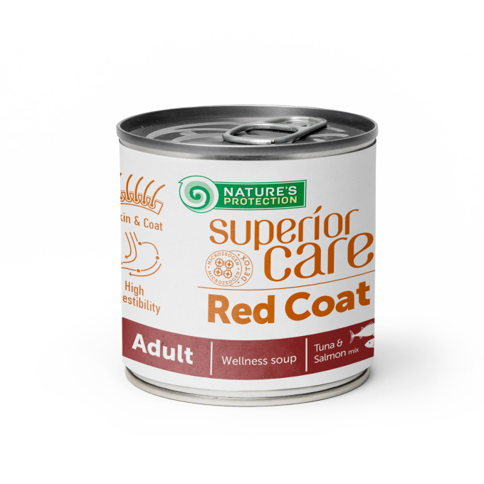 Red Coat Ergänzungsfuttermittel - Suppe für ausgewachsene Hunde aller Rassen mit Lachs und Thunfisch - 1