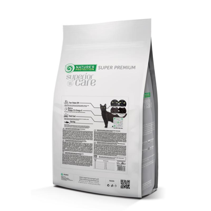 pienso seco sin cereales con arenque para gatos adultos de todas las razas con pelo oscuro - 2