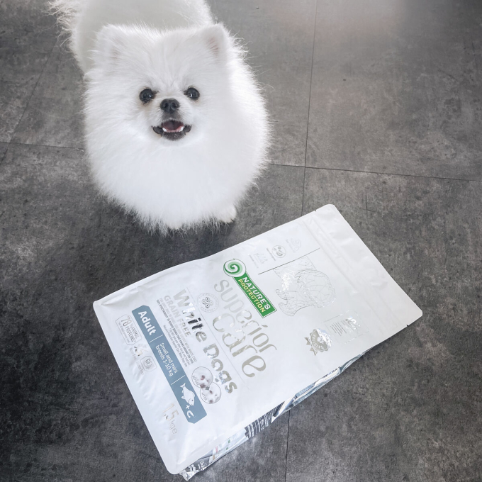 dry grain free food for adult, small and mini breed dogs with white fish - 8