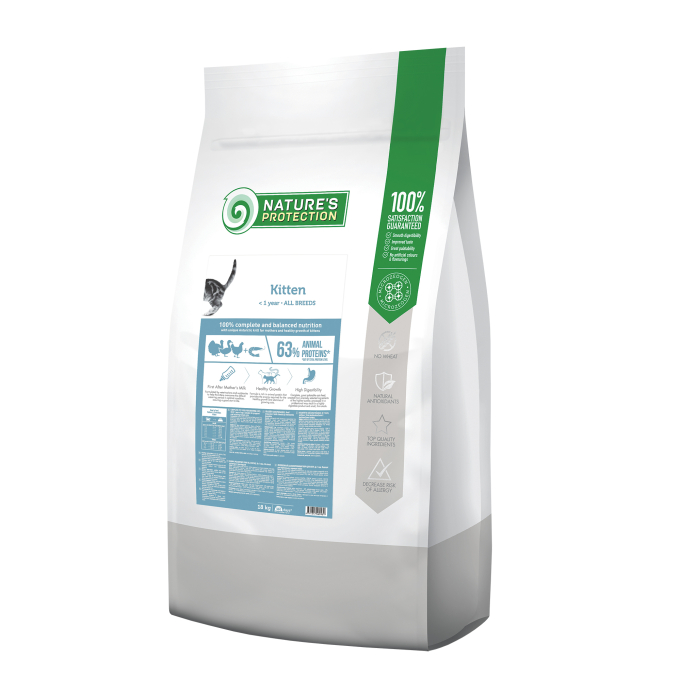 droogvoer met gevogelte en krill voor kittens van alle rassen - 1