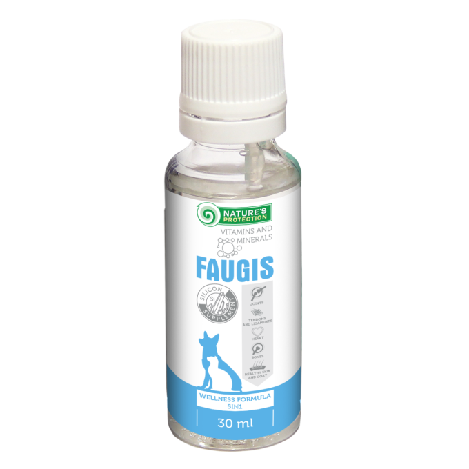 Faugis, complementary feed for adult dogs and cats, wellness formula 5in1 - 1