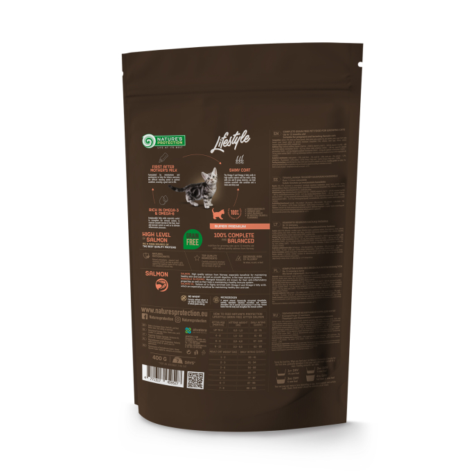 getreidefreies Trockenfutter für Kätzchen mit Lachs - 1
