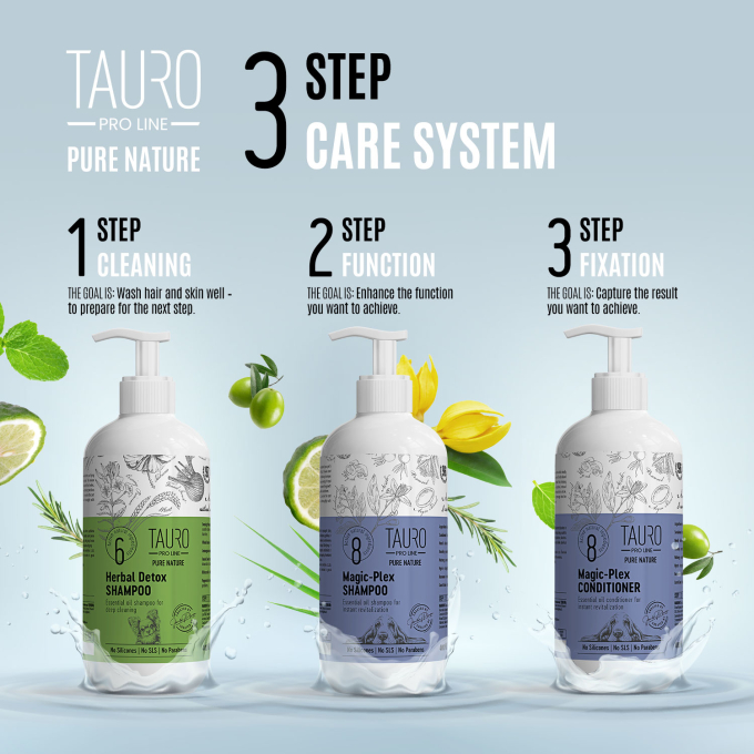 Pure Nature Herbal Detox + Magic-Plex dog and cat coat shampoo and conditioner - 4