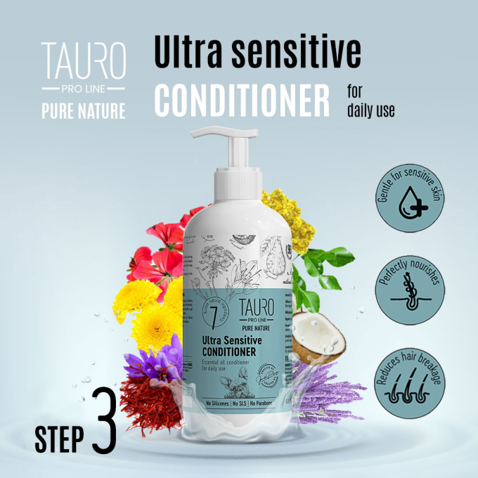 Pure Nature Ultra Sensitive, кондиционер для шерсти собак и кошек с чувствительной кожей - 4