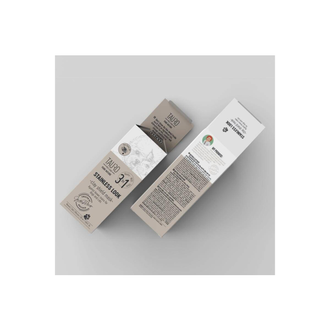 Pure Nature Stainless look 3en1, mascarilla de arcilla natural para prevenir las manchas de lágrimas en el pelo de los perros - 1