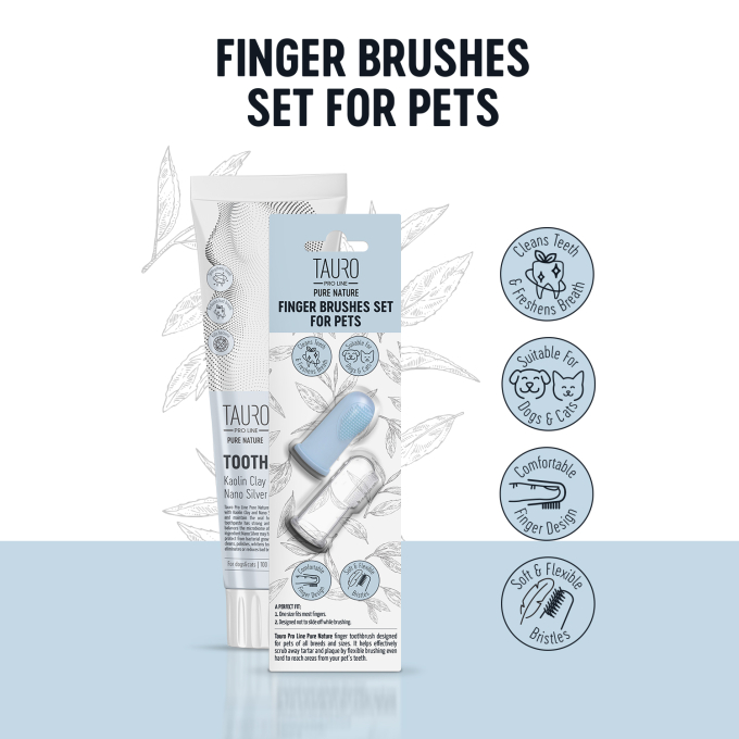 Pet Finger brushes set - 1