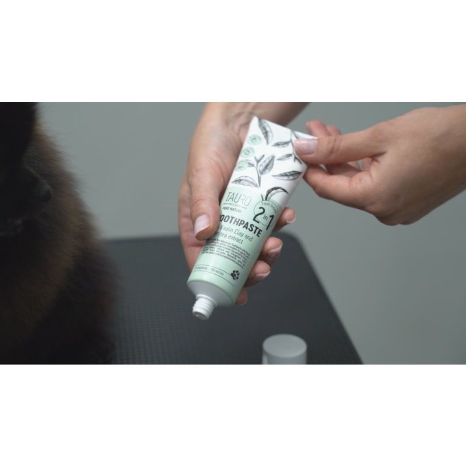 Dentifrice Pure Nature à l'argile blanche (kaolin), à la zéolithe et à l'extrait de thé vert pour chiens et chats - 3