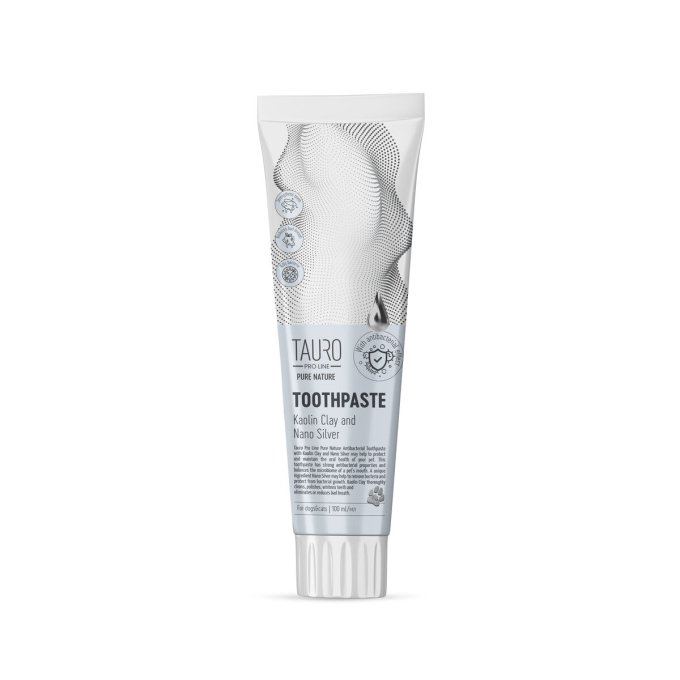 Dentifrice Pure Nature à l'argile blanche (kaolin), à la zéolite et aux nanoparticules d'argent pour chiens et chats - 1