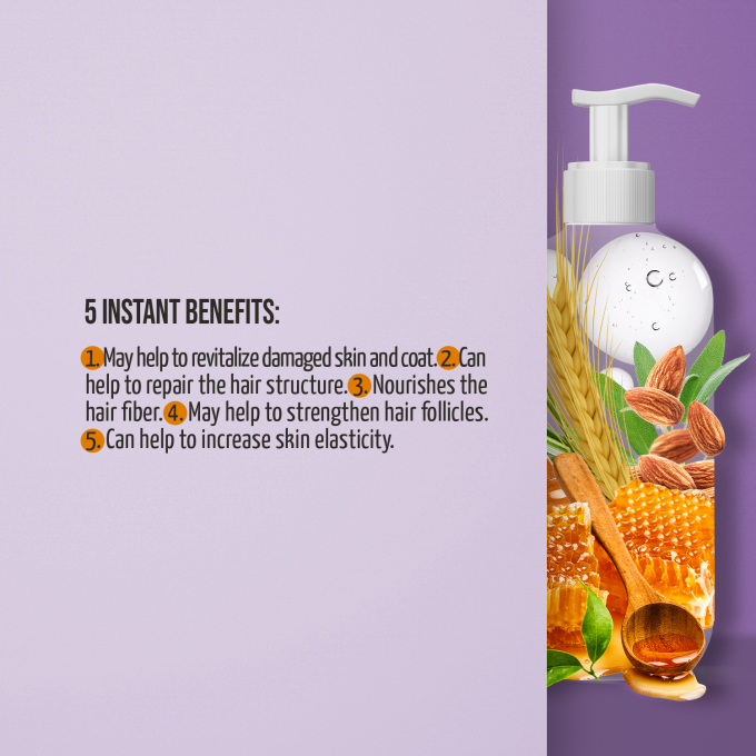 Ultra Natural Care repair and nourish shampoo for dogs and cats skin and coat - 3