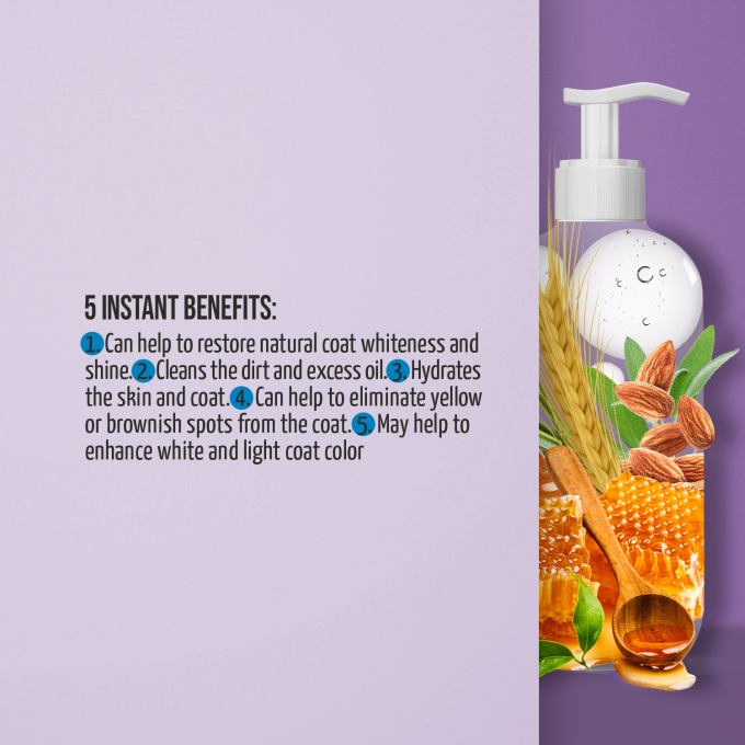 Ultra Natural Care whitening shampoo for dogs and cats with white and light coat - 3