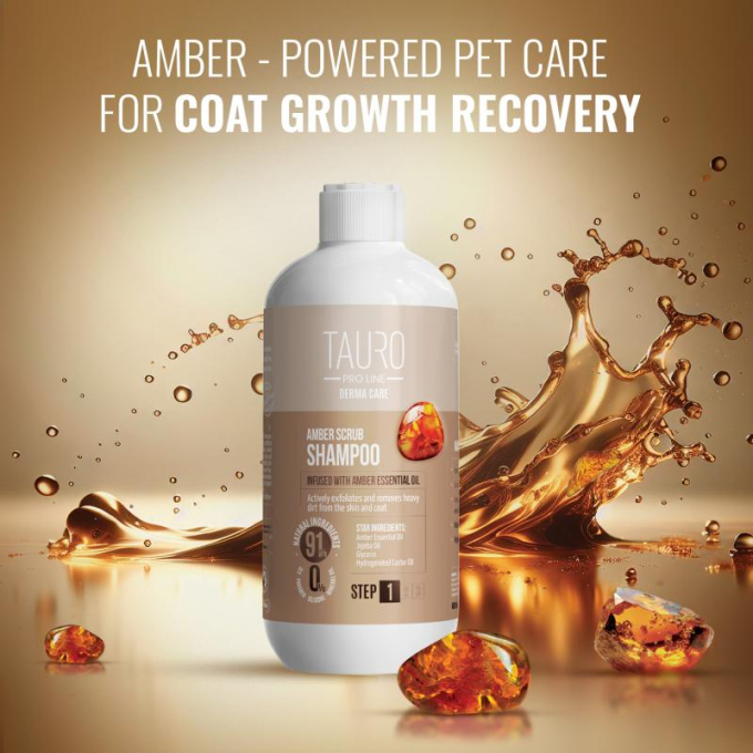 Derma Care Amber Scrub Shampoo for dogs and cats, exfoliating shampoo for dogs and cats - 2