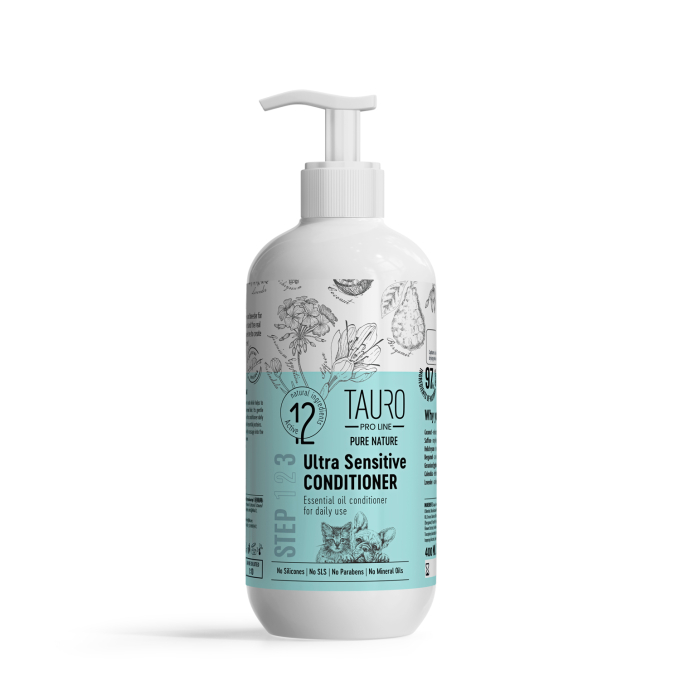 Pure Nature Ultra Sensitive, acondicionador del pelaje para perros y gatos con piel sensible - 0