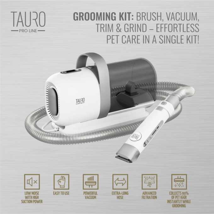 7in1 pet grooming kit with pet hair vacuum - 9