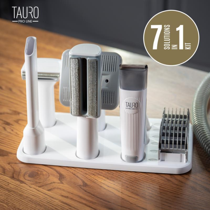 7in1 pet grooming kit with pet hair vacuum - 8