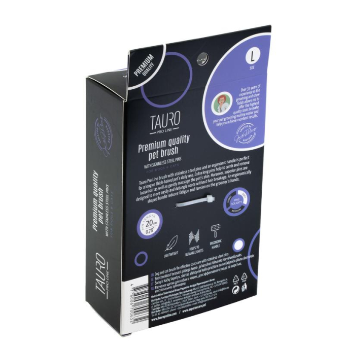 пластиковая кисть, фиолетовая, большой размер 17,5x10,6x6,2 см - 4