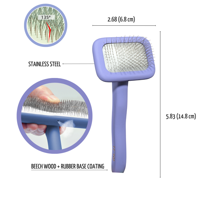 Brosse en bois, de forme rectangulaire - 3