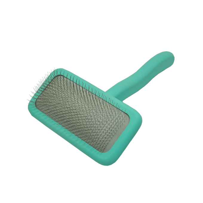 Spazzola in legno, forma rettangolare, denti 11 mm, menta - 0